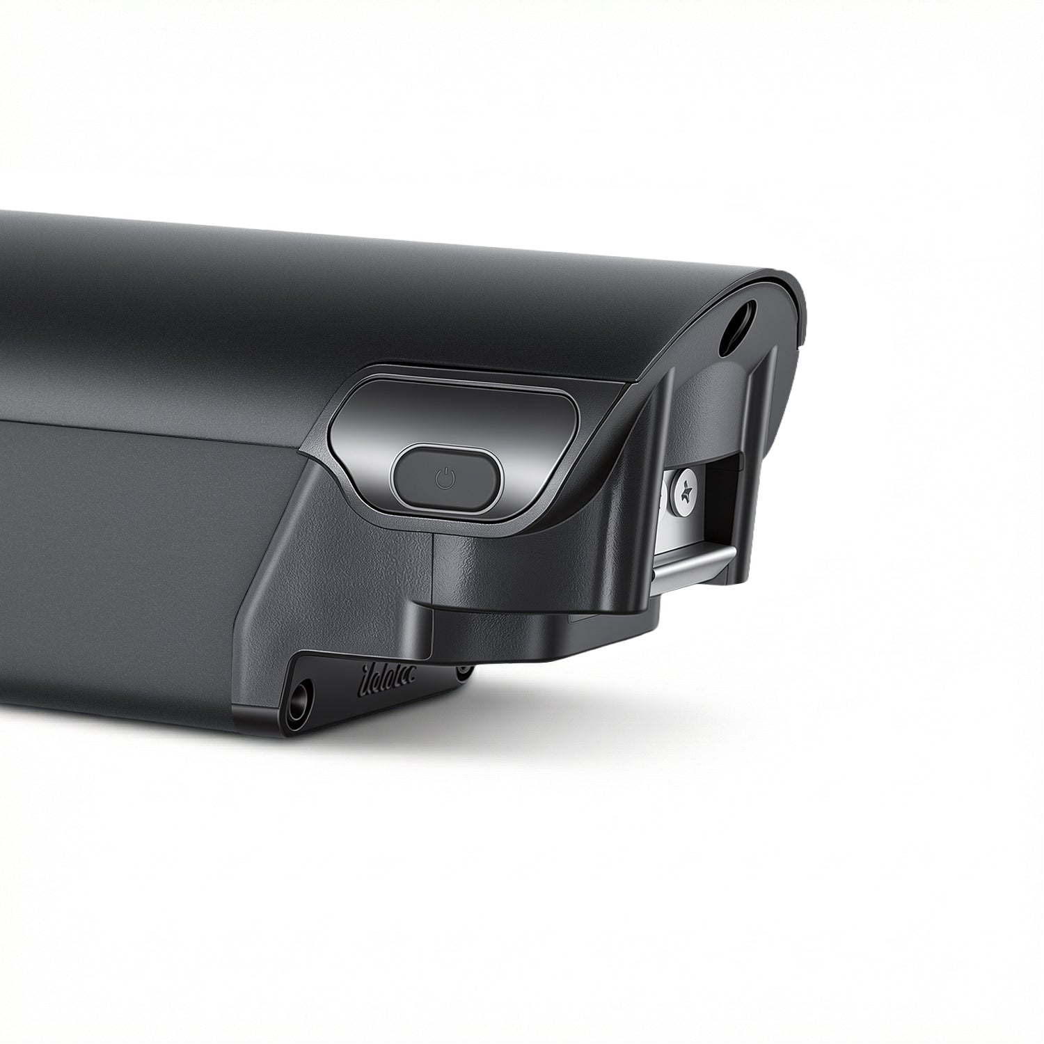 Close-up of the e-bike battery