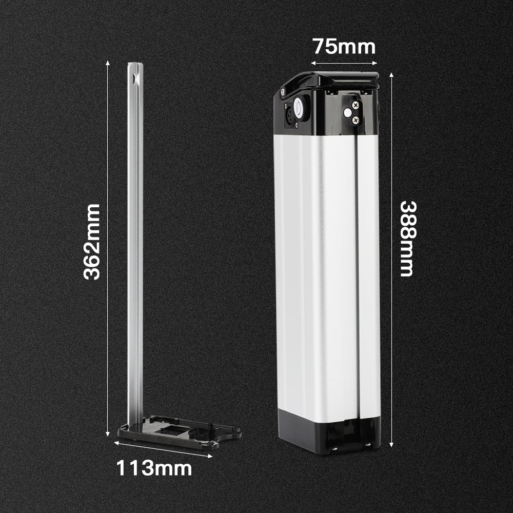 36V10.4Ah/15.6Ah Silver Fish E-Bike Li-ion Battery