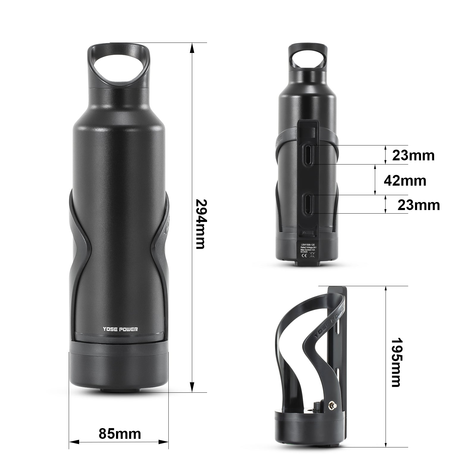 E-Bike Conversion Kit 36V250W 26"/28" Rear Cassette Motor Kit with 36V Bottle Battery Samsung Cell and Integrated Torque PAS Sensor Model A3pro