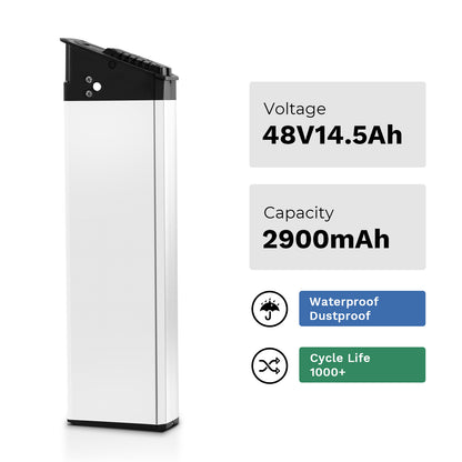 48V14.5Ah E-Bike Li-ion Battery for Bezior XF200; Engwe pro 2/EP-2 pro/Engine X; MATE X; Samebike