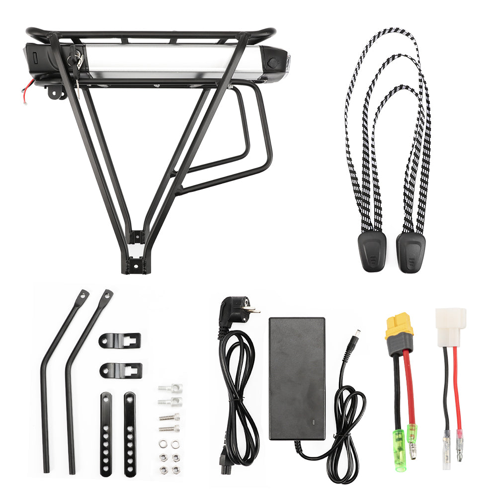 36V13Ah 15.6Ah 17.4Ah E Bike Lithium ion Rear Battery fit 26" 28" Bike