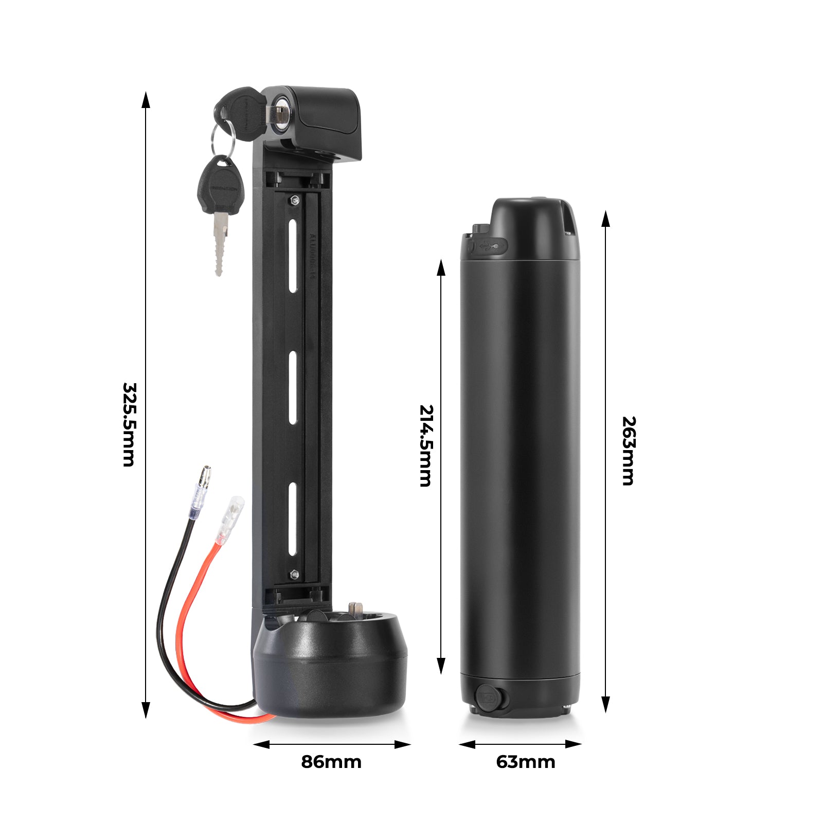 24V8.7Ah Apollo Phaze E-Bike Replacement Battery for Halfords