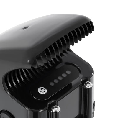 Close-up of the e-bike battery