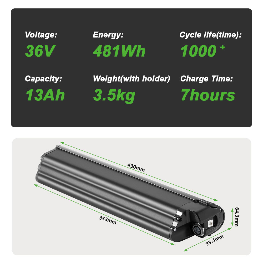 36V 13Ah(481Wh) Li-ion Battery REENTION EEL-PRO Suitable for Farfrees F28 Pro, Torpado Venere T268
