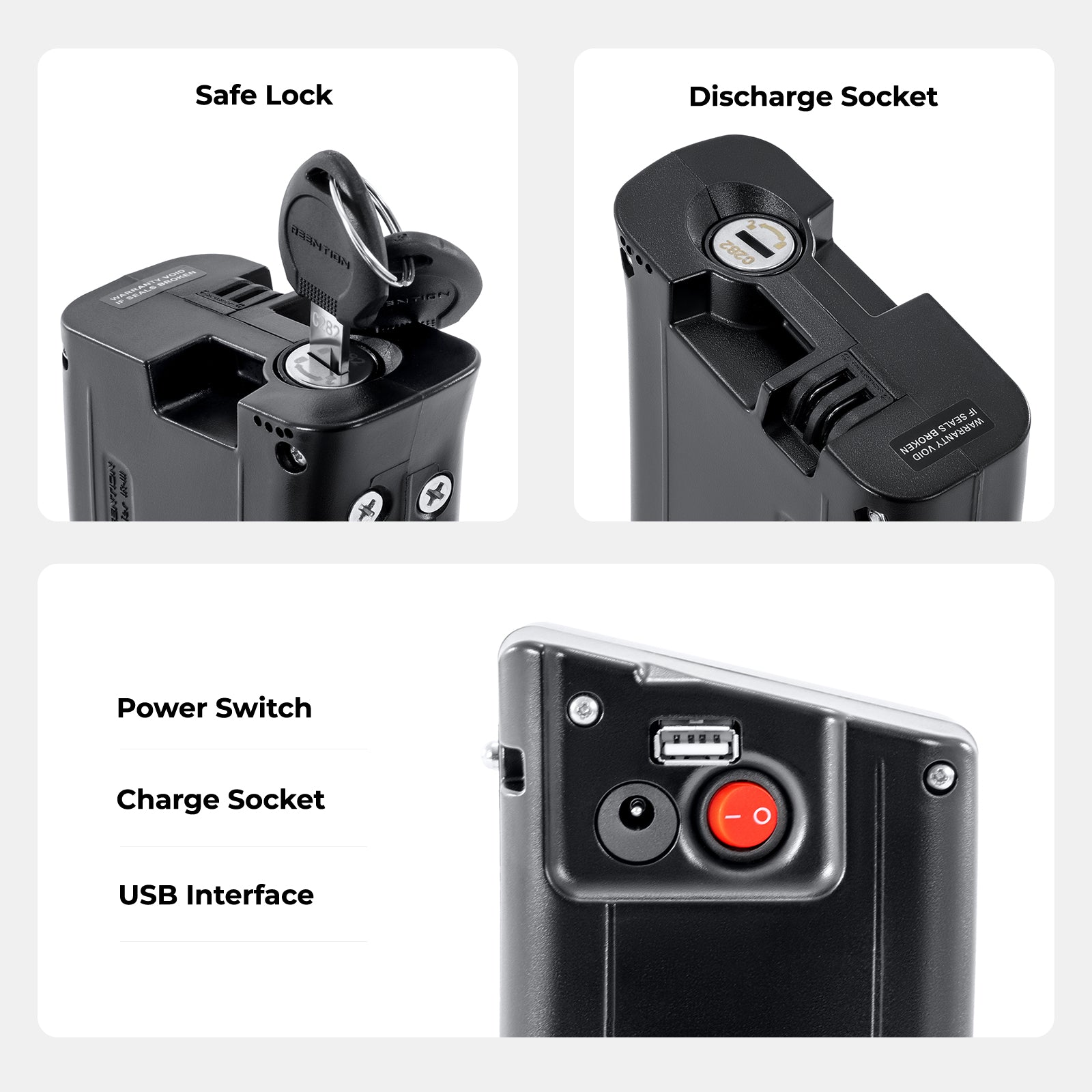 36V10.5Ah(388Wh) E-Bike Li-ion Battery without Charger for Reention Rapier IR-III