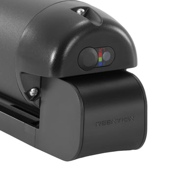 Close-up of the e-bike battery