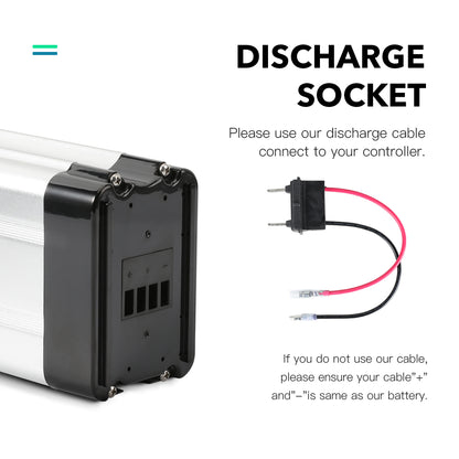 36V10.4Ah/15.6Ah Silver Fish E-Bike Li-ion Battery