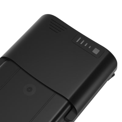 Close-up of the e-bike battery