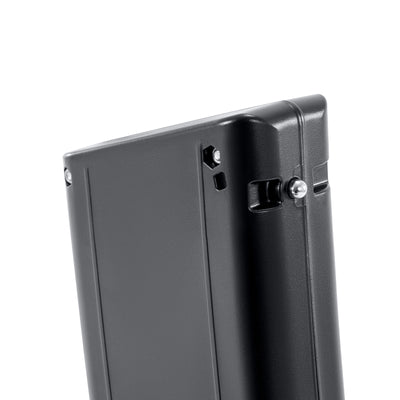Close-up of the e-bike battery