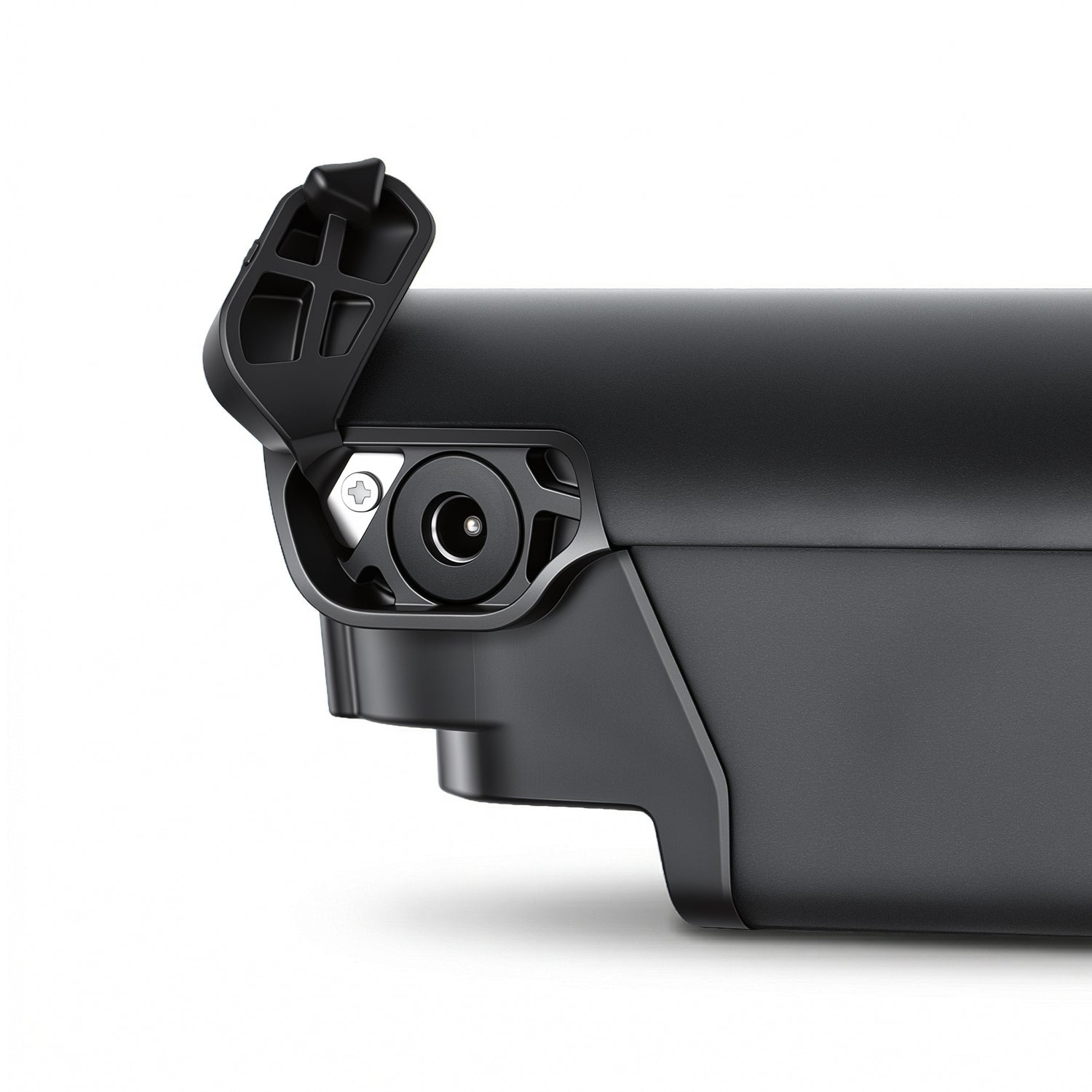 Close-up of the e-bike battery