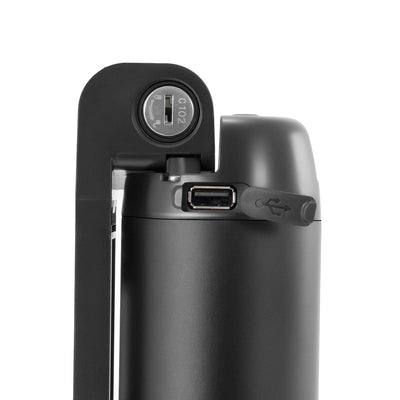 Close-up of the e-bike battery
