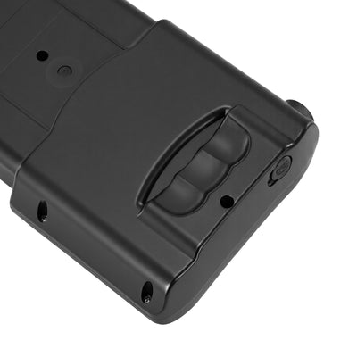 Close-up of the e-bike battery