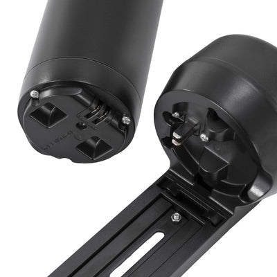 Close-up of the e-bike battery
