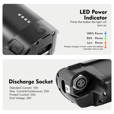 36V 13Ah(481Wh) Li-ion Battery REENTION EEL-PRO Suitable for Farfrees F28 Pro, Torpado Venere T268
