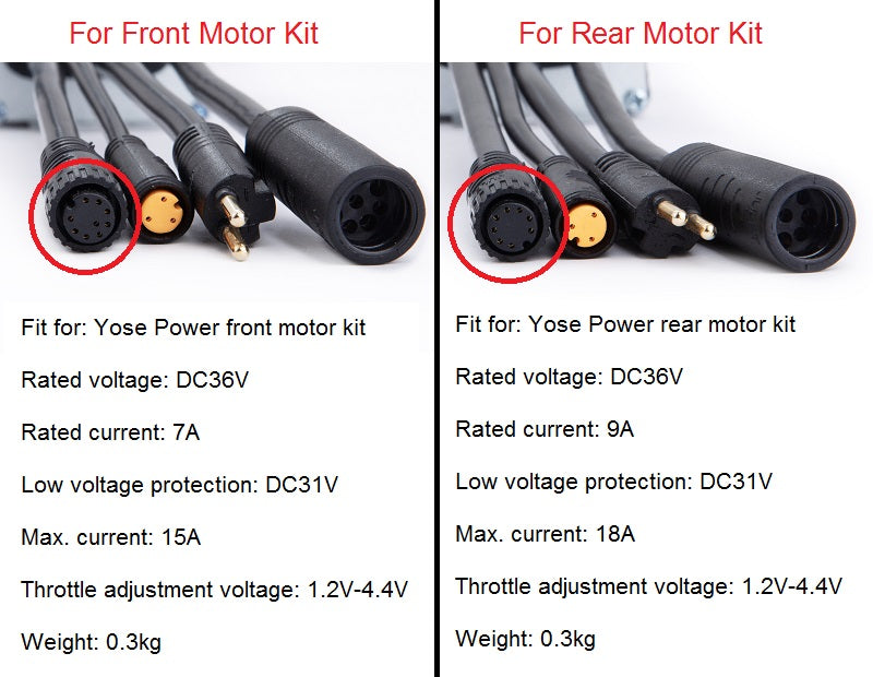 Lishui 36V Controller for Yose Power Motor Kit