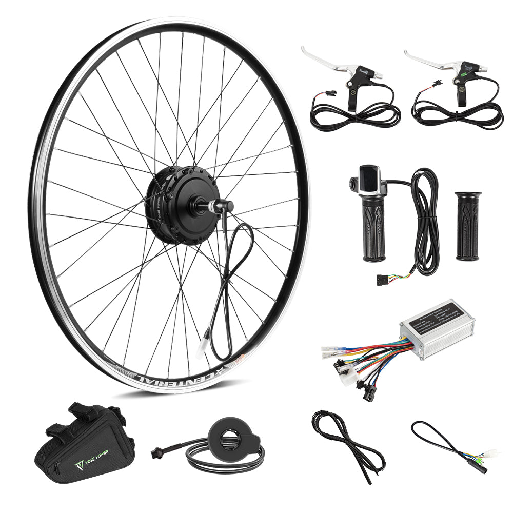 36V250W 26" 28" Rear Ebike Conversion Kit Freewheel Non waterproof
